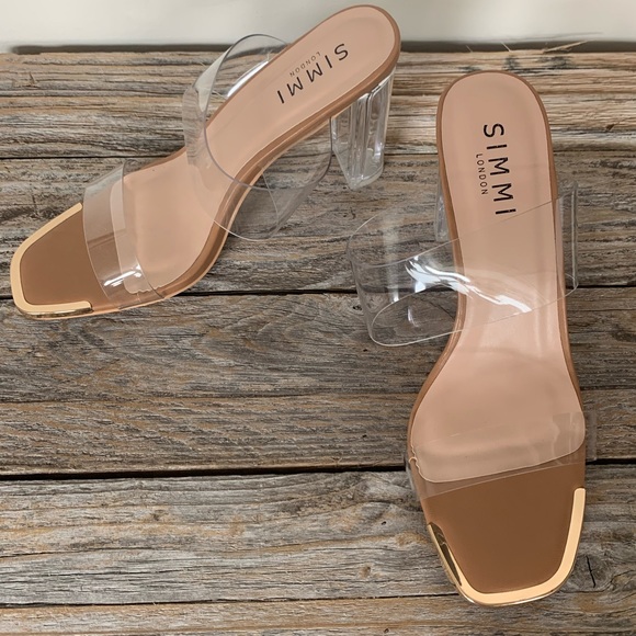 Simmi London Shoes - Simmi London Clear Heel Sandals